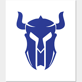 Bull Head Armour Warrior Design Posters and Art